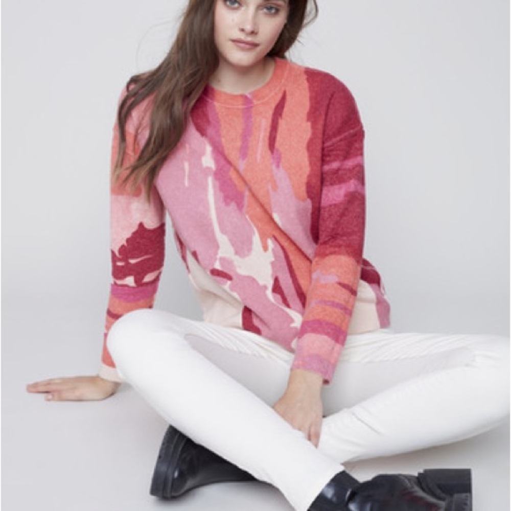 Charlie B Reversible Orchid Sweater Style C2546